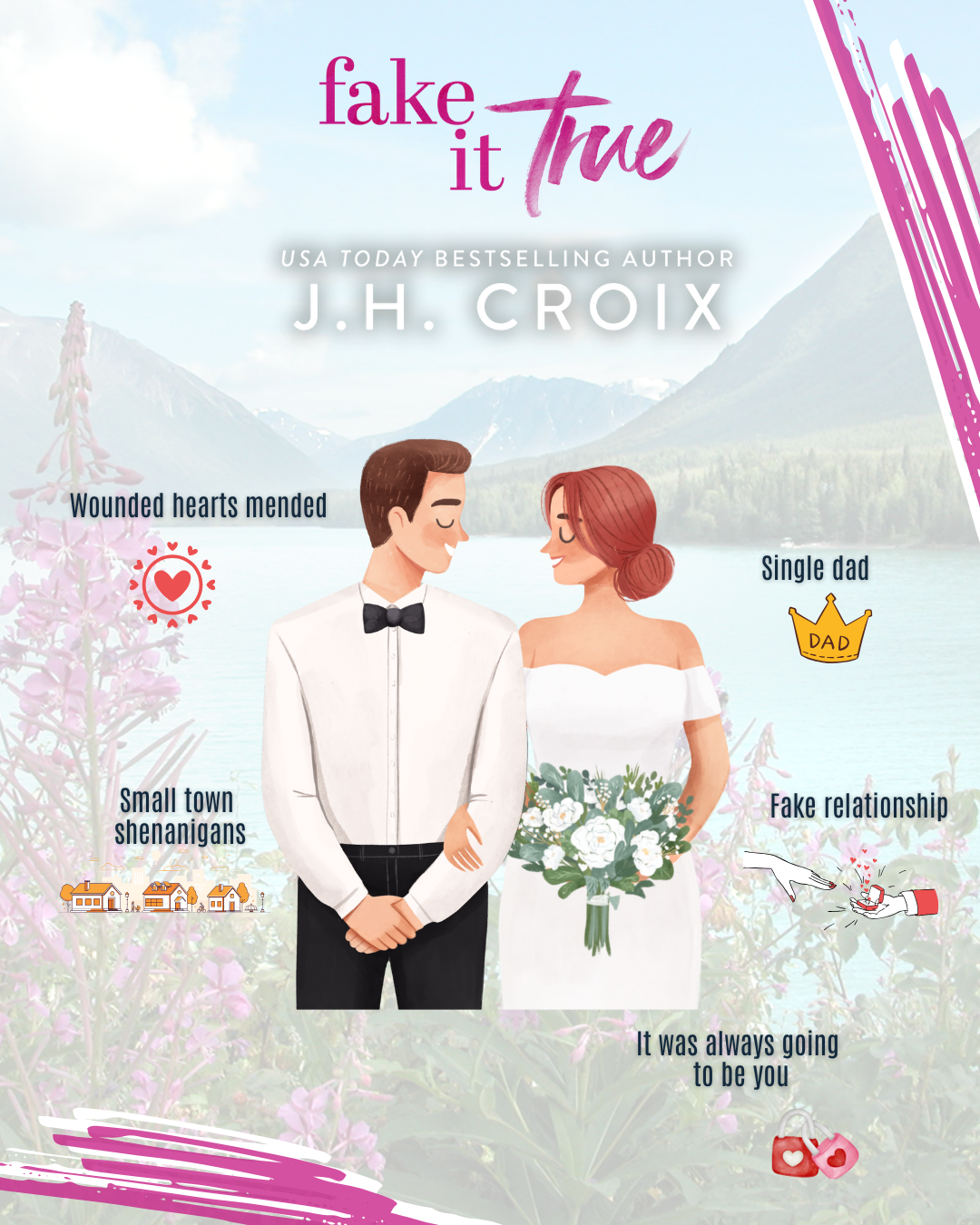 Fake It True (Wild Fire Series Book 3): small town, firefighter, single dad romance