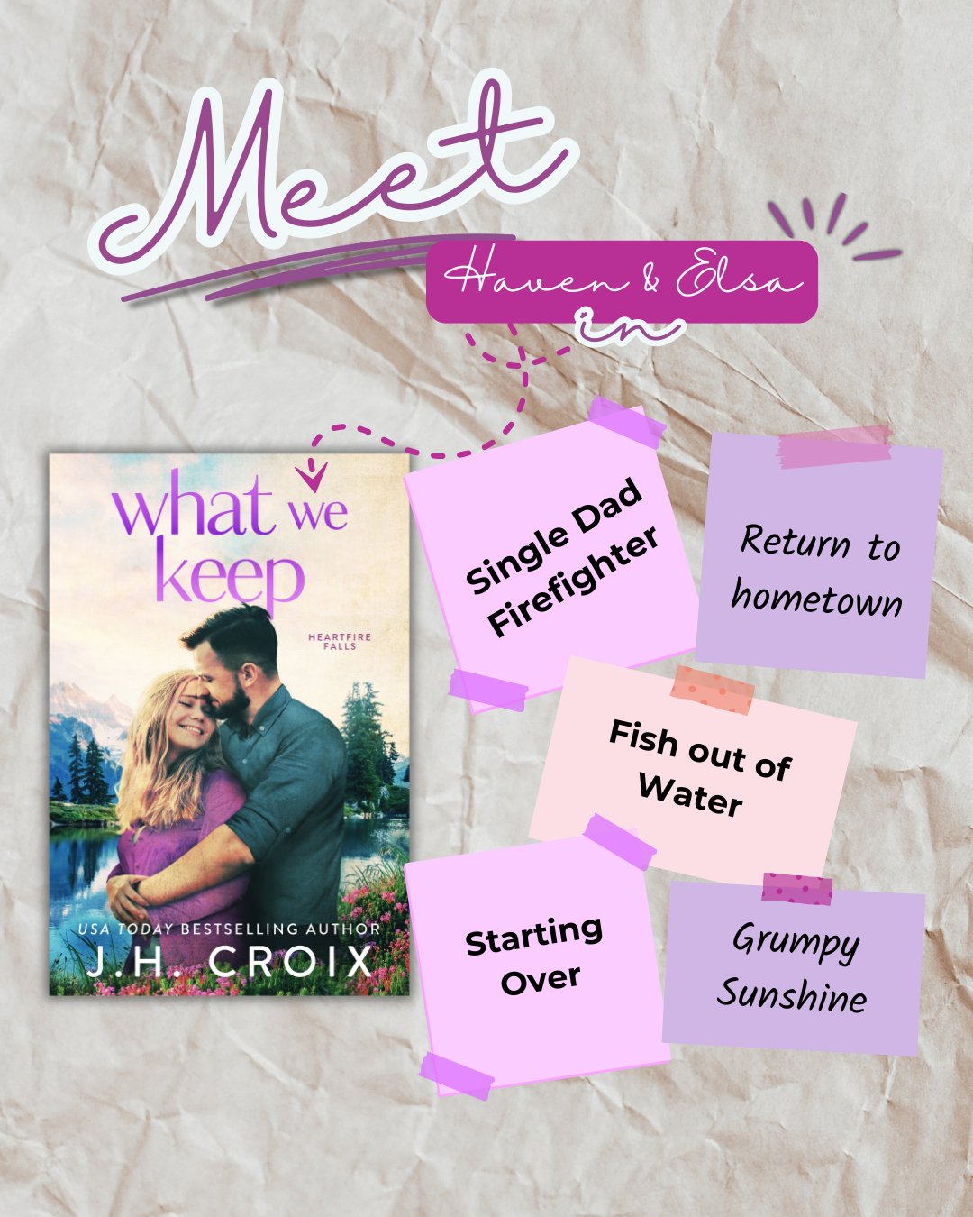 What We Keep (Heartfire Falls Book 1): Couple Cover