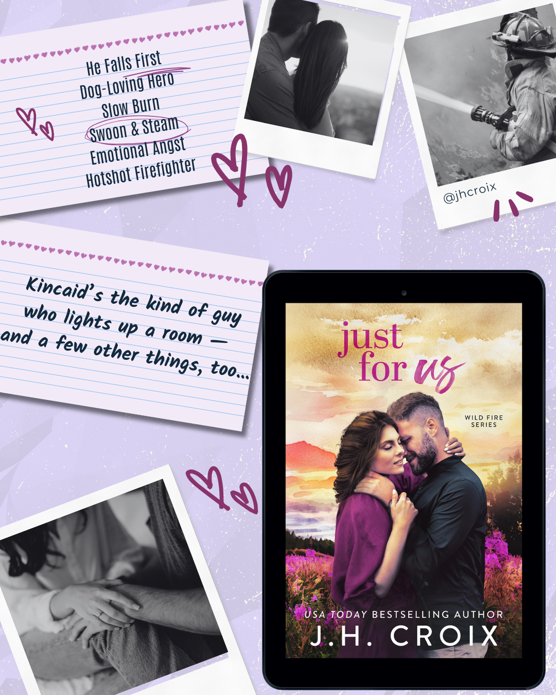 Just For Us (Wild Fire Series Book 5): small town, firefighter romance (Paperback)