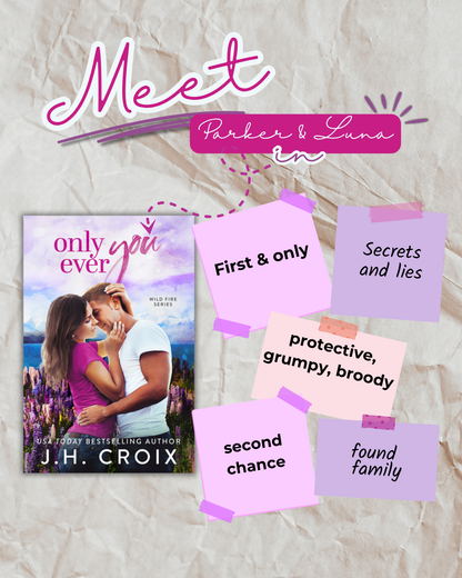 Only Ever You (Wild Fire Series Book 4): small town, firefighter, second chance romance (Discreet Cover)